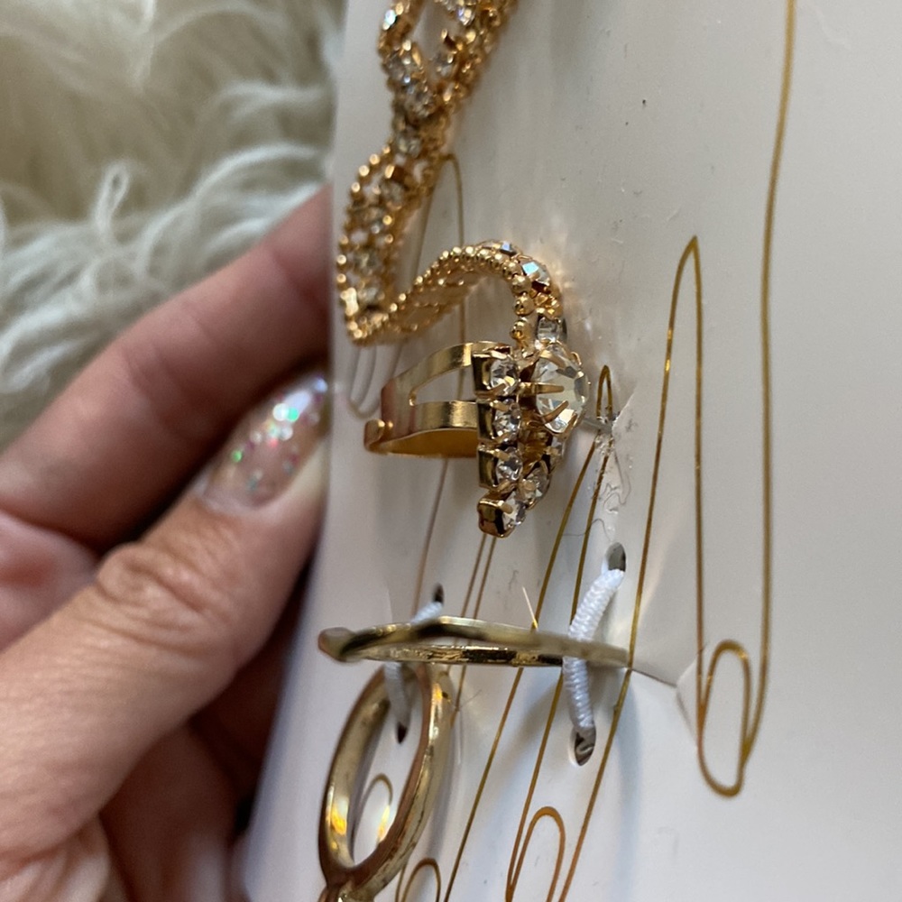 💍GOLD RING & HAND JEWELRY SET ⚜️ - Picture 3 of 3